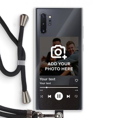 Music Player: Samsung Galaxy Note 10 Plus Transparant Hoesje met koord