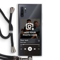 Music Player: Samsung Galaxy Note 10 Plus Transparant Hoesje met koord