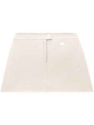 Courrèges jupe Iconique en vinyle - Gris