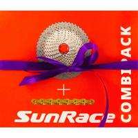 Rockmachine Sunrace combipack csrs0 10v hg 11-28t met ketting cn10a