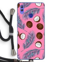 Kokosnoot roze: Honor Note 10 Transparant Hoesje met koord