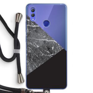 Combinatie marmer: Honor Note 10 Transparant Hoesje met koord