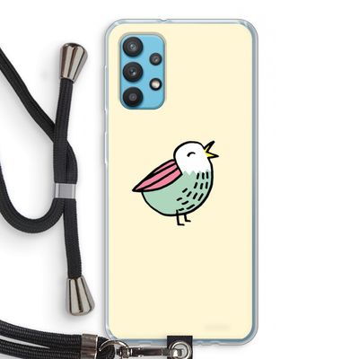 Birdy: Samsung Galaxy A32 4G Transparant Hoesje met koord