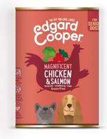 Hond blik senior kip/zalm 400g - Edgard en cooper