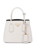 Prada mini sac Double Saffiano en cuir - Blanc - thumbnail