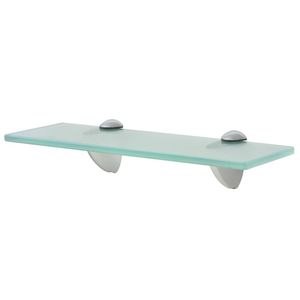 The Living Store Zwevende Plank - Glazen Schap - Transparant - 30 x 10 cm - 8 mm dikte