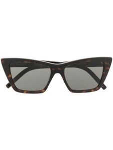 Saint Laurent Eyewear lunettes de soleil Mica à monture papillon - Marron