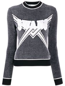 Off-White top en maille à logo - Gris