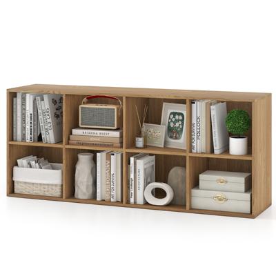 Boekenkast met 8 Planken Vrijstaand Meubel met Kantelbeveiliging en Antislipvoetjes