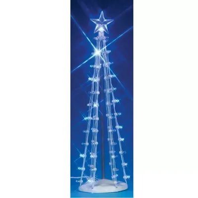 Lemax lighted silhouette tree blue verlichte boom 2007