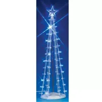 Lemax lighted silhouette tree blue verlichte boom 2007