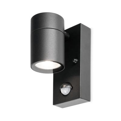 Mason wandlamp - 6000K daglicht wit - Bewegingsmelder en schemerschakelaar - IP44 spatwaterdicht - Spotlight voor binnen en buiten - Zwart