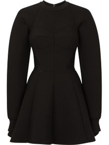 Dolce & Gabbana robe évasée à taille cintrée - Noir