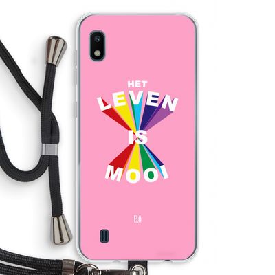 Het Leven Is Mooi: Samsung Galaxy A10 Transparant Hoesje met koord