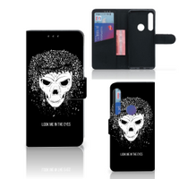 Telefoonhoesje met Naam Motorola One Action Skull Hair - thumbnail