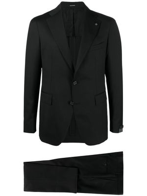 Tagliatore costume en laine vierge à simple boutonnage - Noir
