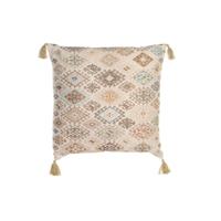 Kussen DKD Home Decor Beige Ruiten 60 x 20 x 60 cm