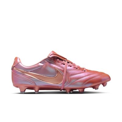 Nike Tiempo Ligera Pro Gras Voetbalschoenen (FG) Roze Brons