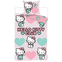 Hello Kitty Club Dekbedovertrek 140 X 200 cm - 70x90 cm - katoen