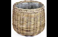 Mand rond d26h24cm grijs Mand rond d26h24cm grijs