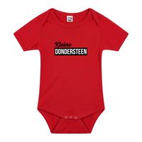 Kleine dondersteen cadeau baby rompertje rood jongen/meisje - thumbnail