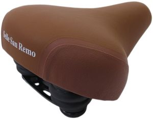 Selle san remo Zadel Citybike Retro-Bruin met