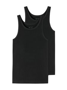 Schiesser - 95-5 - Shirt 0/0 - 2-pack - zwart, Maat:S