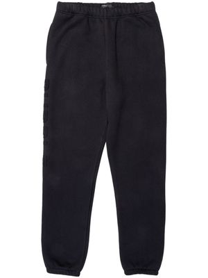 Purple Brand pantalon de jogging en coton à logo brodé - Noir
