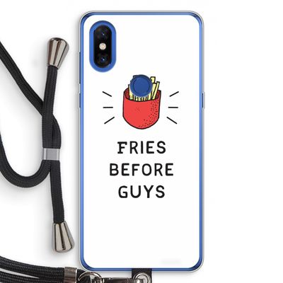 Fries before guys: Xiaomi Mi Mix 3 Transparant Hoesje met koord