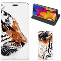 Bookcase LG V40 Thinq Watercolor Tiger Bookcase LG V40 Thinq Watercolor Tiger