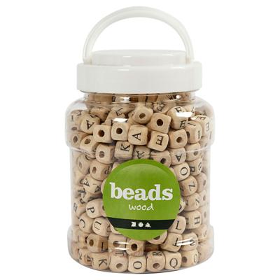 Creativ Company Houten letter kralenset, 400st.