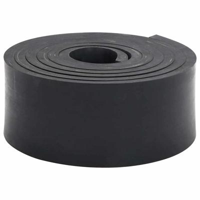 Rubberen rand voor sneeuwploeg 250x10x1 cm zwart