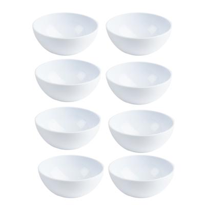 Plasticforte Kommetjes - 8x - Schaaltjes - wit - kunststof - 12 x 5 cm - voor dessert en ontbijt - 4 Plasticforte Kommetjes - 8x - Schaaltjes - wit - kunststof - 12 x 5 cm - voor dessert en ontbijt - 4
