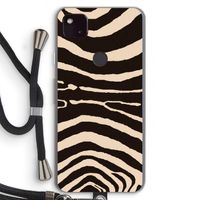 Arizona Zebra: Pixel 4a 5G Transparant Hoesje met koord