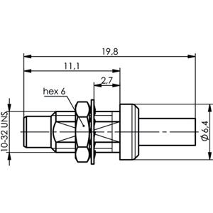 Telegärtner J01170A0151 100024901 SMC-connector Stekker, recht 1 stuk(s)