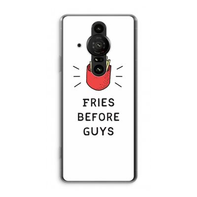 Fries before guys: Sony Xperia Pro-I Transparant Hoesje