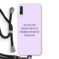 Tequila: Samsung Galaxy A70 Transparant Hoesje met koord