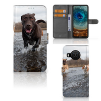 Nokia X10 | Nokia X20 Telefoonhoesje met Pasjes Honden Labrador - thumbnail