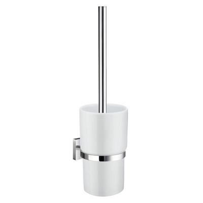 Smedbo House Toiletborstelhouder - open - wandmodel - chroom/porselein RK333P
