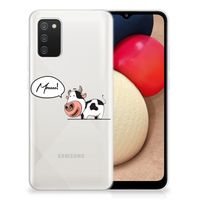 Samsung Galaxy A02s Telefoonhoesje met Naam Cow - thumbnail