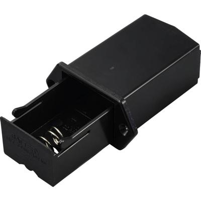 TRU COMPONENTS TC-13220600 Batterijhouder Aantal cellen: 1 9V (blok) Soldeeraansluiting (l x b x h) 58 x 53 x 28 mm