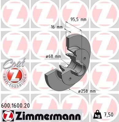 Remschijf Coat Z 600160020