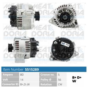 Meat Doria Alternator/Dynamo 5515289