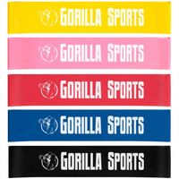 Gorilla Sports Fitnessbanden Set van 5 - Weerstandsbanden - resistance band - thumbnail