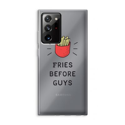 Fries before guys: Samsung Galaxy Note 20 Ultra / Note 20 Ultra 5G Transparant Hoesje