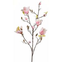 Roze Magnolia kunstbloem 105 cm - Kunstbloemen - thumbnail