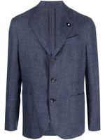 Lardini blazer à simple boutonnage - Bleu