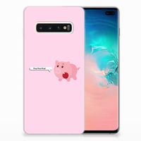 Samsung Galaxy S10 Plus Telefoonhoesje met Naam Pig Mud