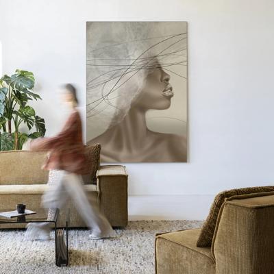 Urban Cotton Wandkleed 'Cloudy Thoughts' 110 x 145cm in Frame - black Urban Cotton Wandkleed 'Cloudy Thoughts' 110 x 145cm in Frame - black