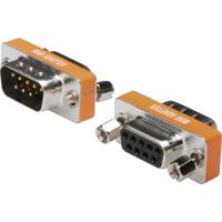 Digitus Adapter Serieel [1x D-sub bus 9-polig - 1x D-sub stekker 9-polig] Zilver, Oranje, Zwart